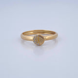 Half Circle Ring 1.05gr / Size 5 3/4 / 18K Gold $