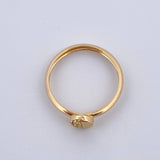 Half Circle Ring 1.05gr / Size 5 3/4 / 18K Gold $