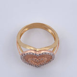 Heart Ring 4.8gr / Size 6 1/2 / 18K Gold $