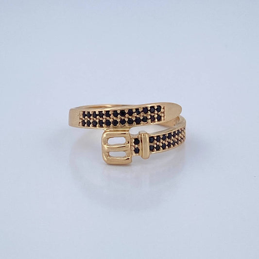 Belt Ring 3.15gr / Size 7 1/4 / 18K Gold $