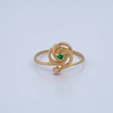Rose Ring 1.45gr / Size 6 3/4 / 18K Gold $