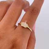 Royal Crown Ring 1.45gr / Size 7 1/4 / 18K Gold $
