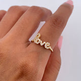 Love Ring 1.8gr / Size 6 1/4 / 18K Gold $