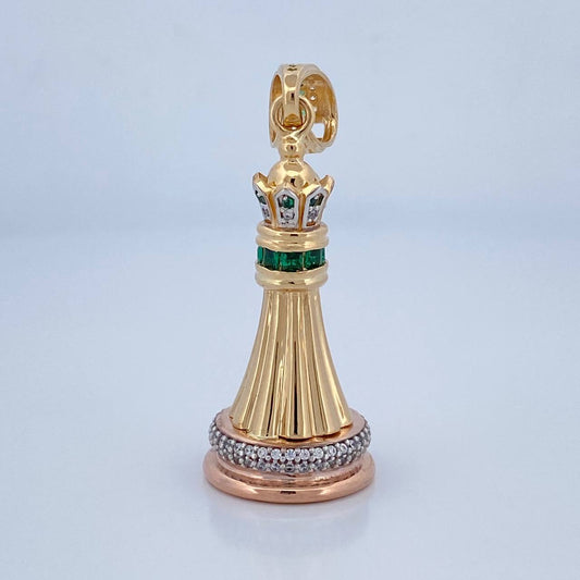 Dije Reina Ajedrez 9.85gr / 4.6cm / Oro 18K $