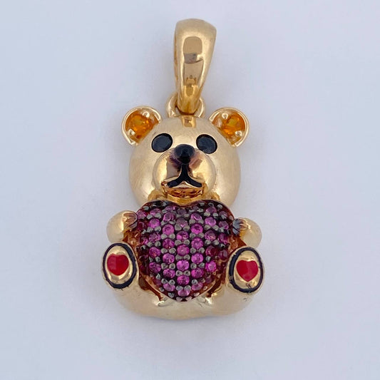 Pendant Bear Heart 5.35gr / 2.7cm / 18K Gold $