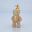 Articulated Bear Tie Pendant 9.15gr / 3.7cm / 1.5in / 18K Gold $