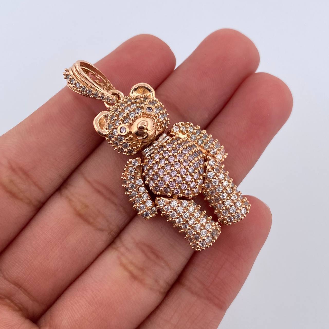 Dije Oso Articulado Moño 12.15gr / 4.2cm / Oro 18K $
