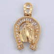 Pendant Horseshoe Horse 13.25gr / 4.7cm / 18K Gold $