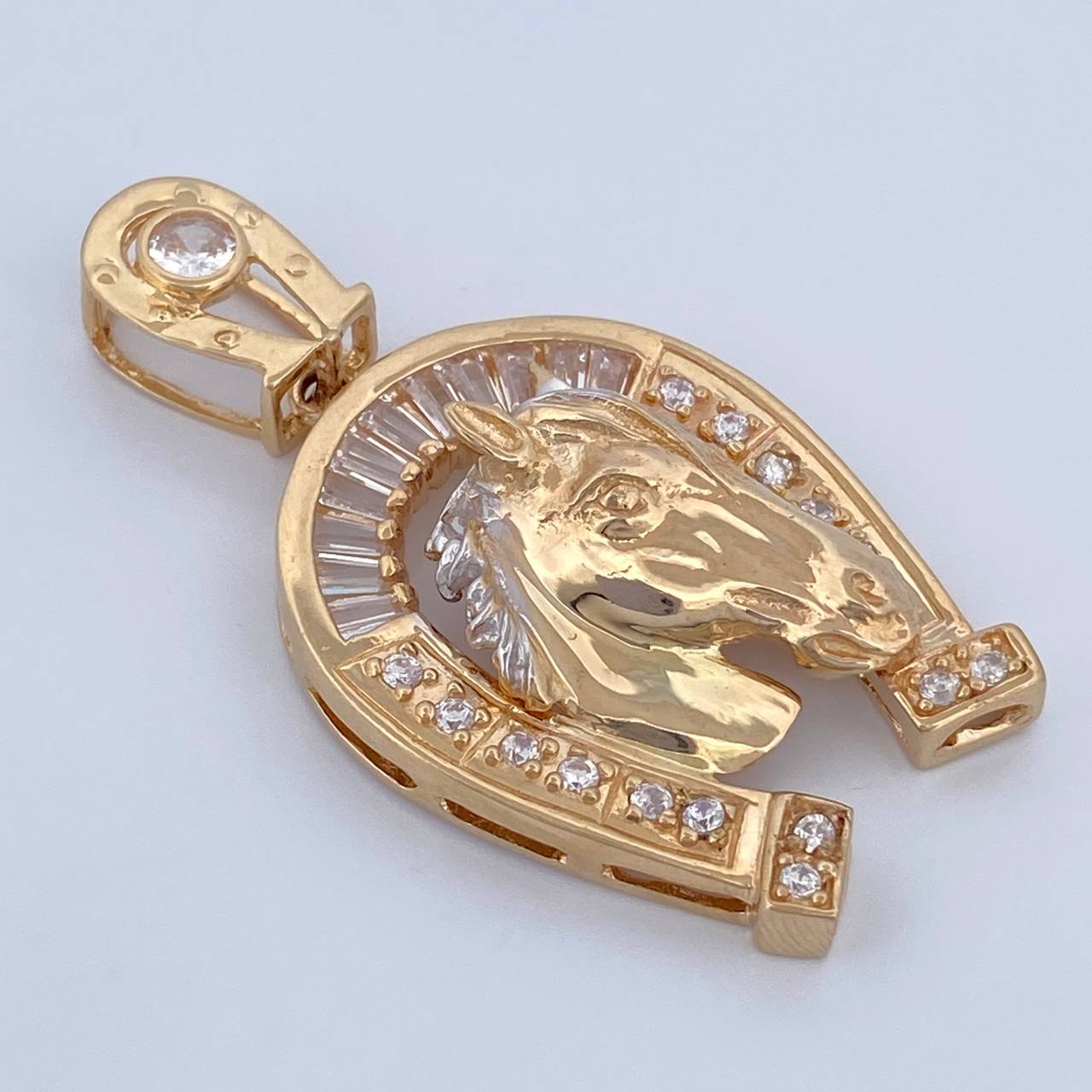 Pendant Horseshoe Horse 13.25gr / 4.7cm / 18K Gold $
