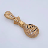 Pendant Money Bag 7.55gr / 4.3cm / 18K Gold $