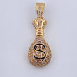 Pendant Money Bag 3.05gr / 3cm / 18K Gold $
