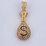 Pendant Money Bag 3.05gr / 3cm / 18K Gold $