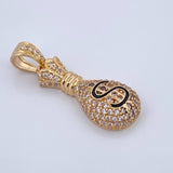 Pendant Money Bag 3.05gr / 3cm / 18K Gold $