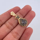Pendant Money Bag 2.55gr / 3cm / 18K Gold $