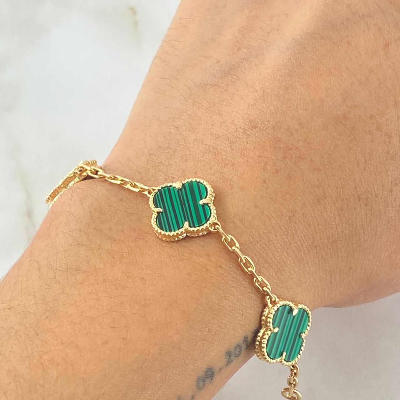 Bracelet Classic Link Clover 10gr / 7.1in / Nac.Esp. 18K Gold