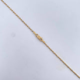 Morse Chain 4.9gr / 50.2cm / 1.4mm Diamond Cut Two-tone Yellow White Gold +3 18K &