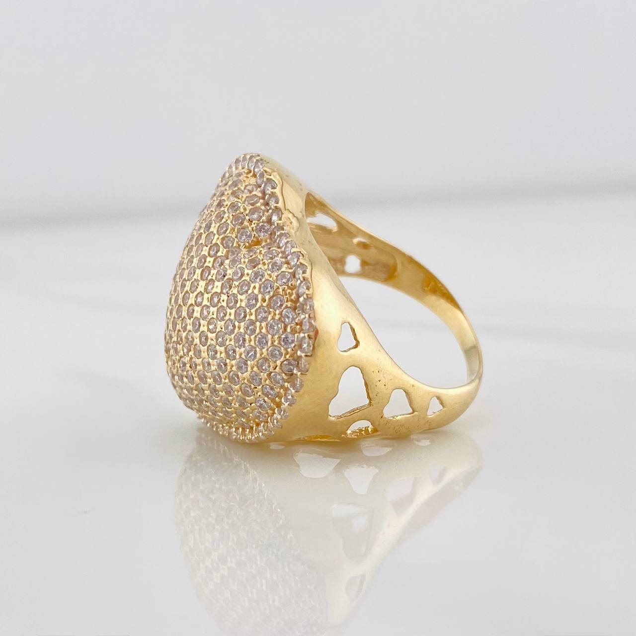 Anillo Corazon 12.05g / T8 1/2 Oro Amarillo 18K