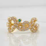 Anillo Dios 3.15g / T7 1/4 Oro Amarillo 18K