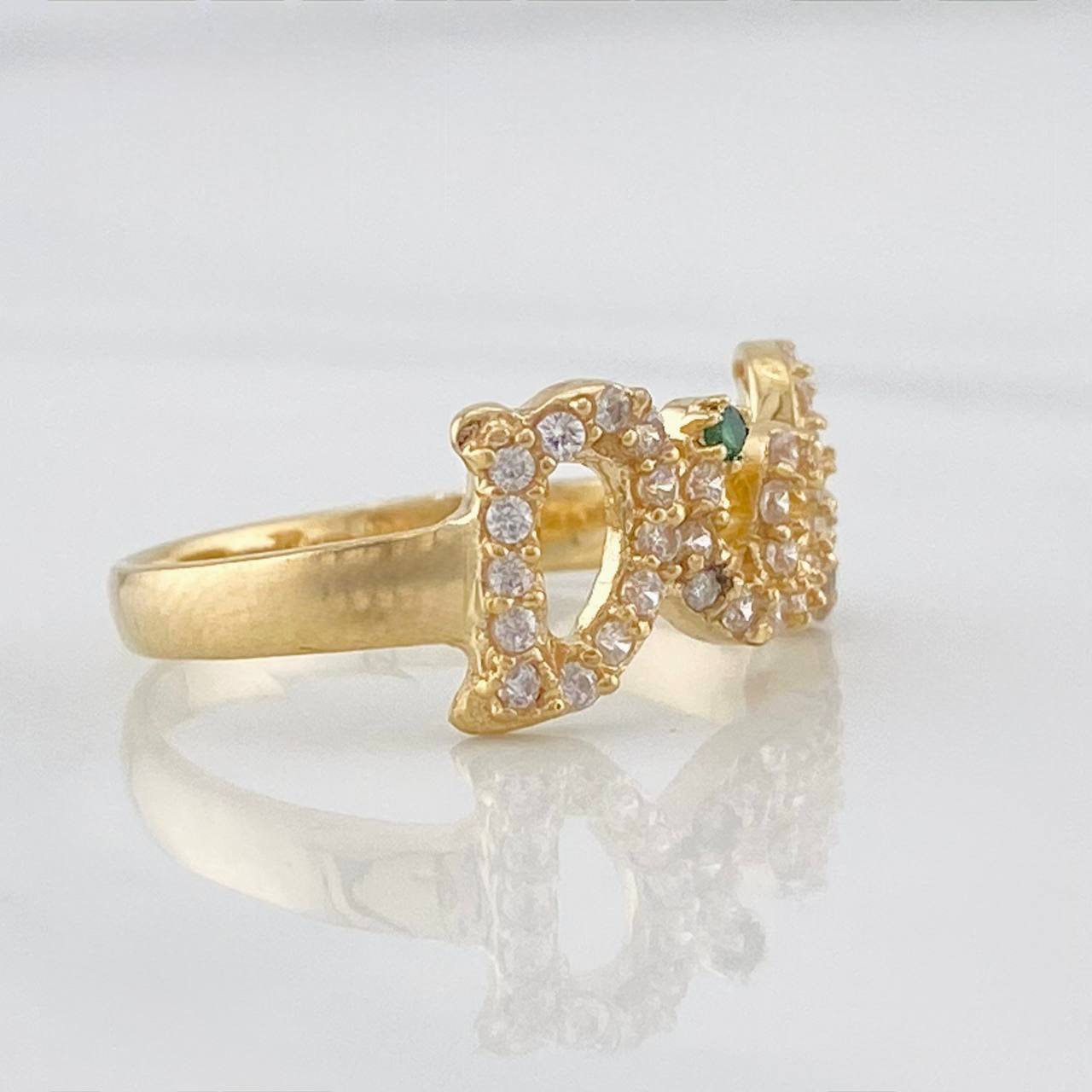 Anillo Dios 3.15g / T7 1/4 Oro Amarillo 18K