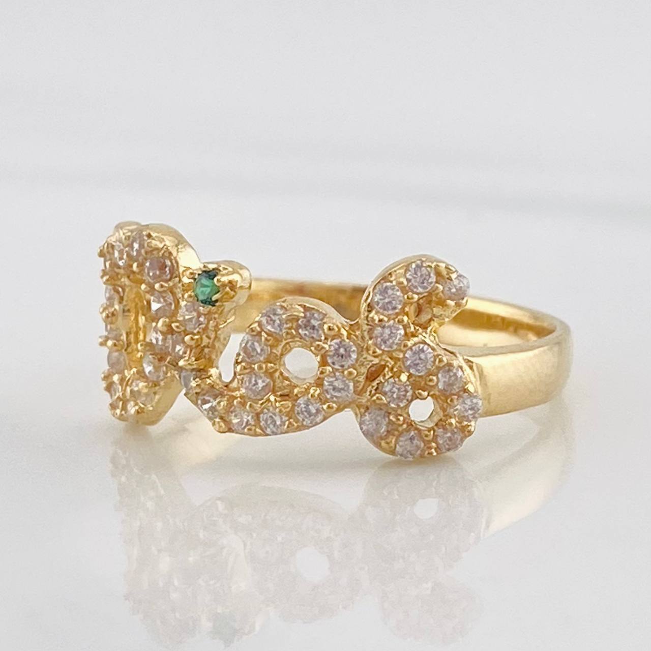 Anillo Dios 3.15g / T7 1/4 Oro Amarillo 18K