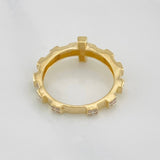 Anillo Cruz 3.3g / T7 Oro Amarillo 18K