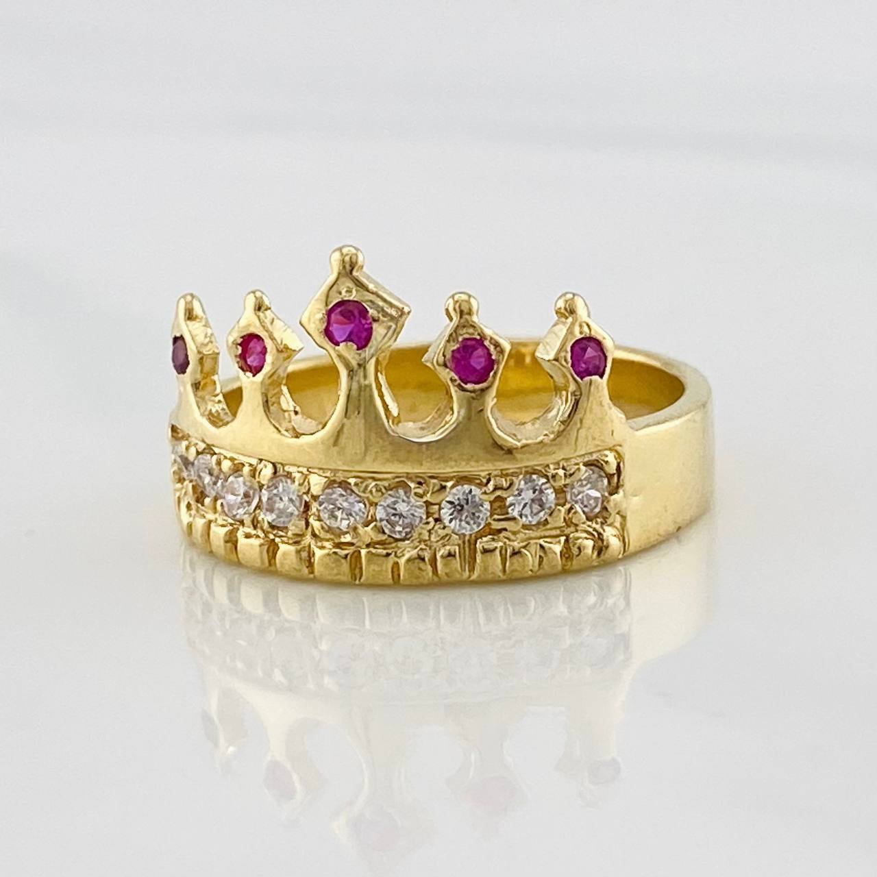 Anillo Corona 5.4g / T7 Oro Amarillo 18K
