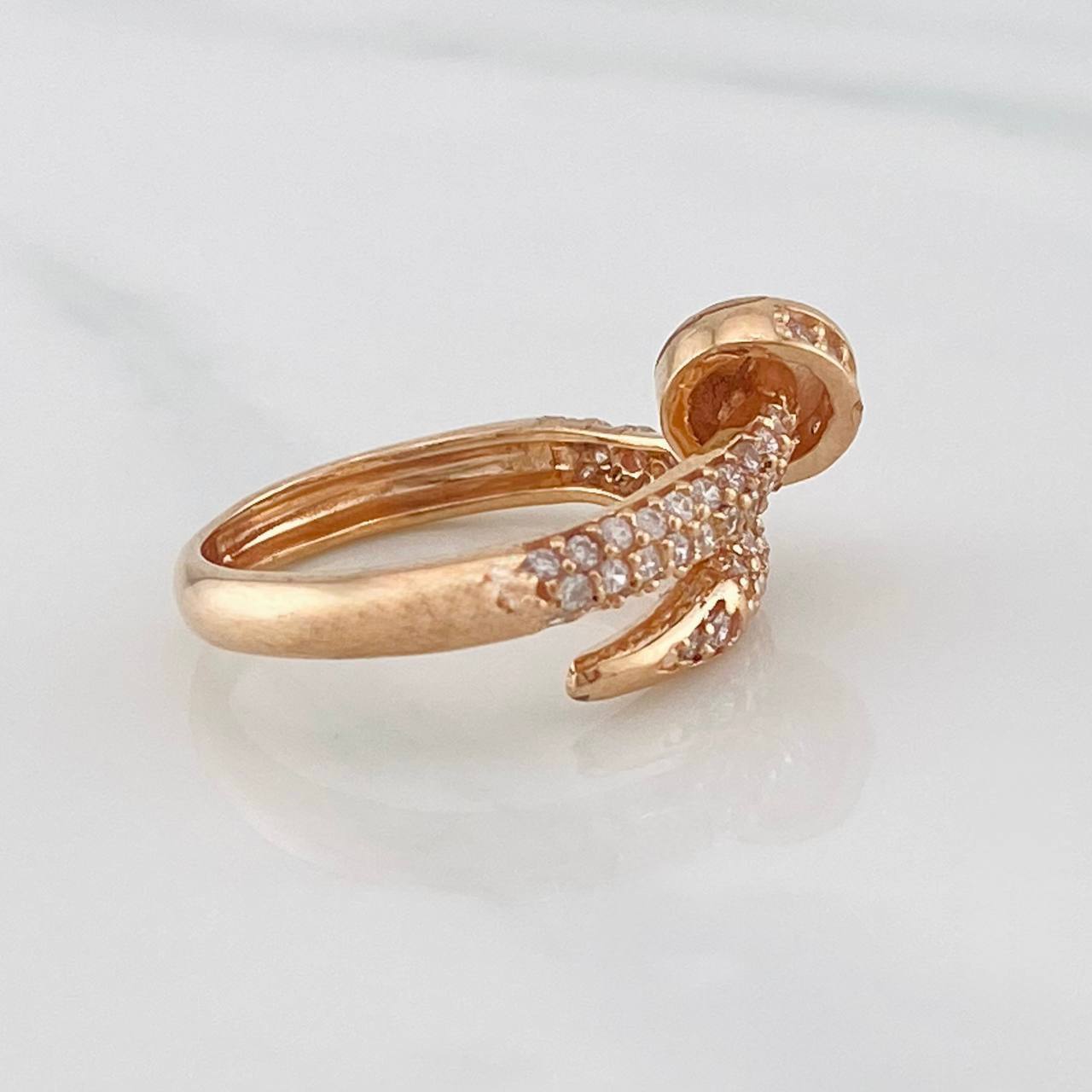 Anillo Clavo 4.55g / T6 1/2 Oro Rosa 18K