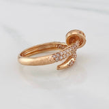 Anillo Clavo 4.55g / T6 1/2 Oro Rosa 18K