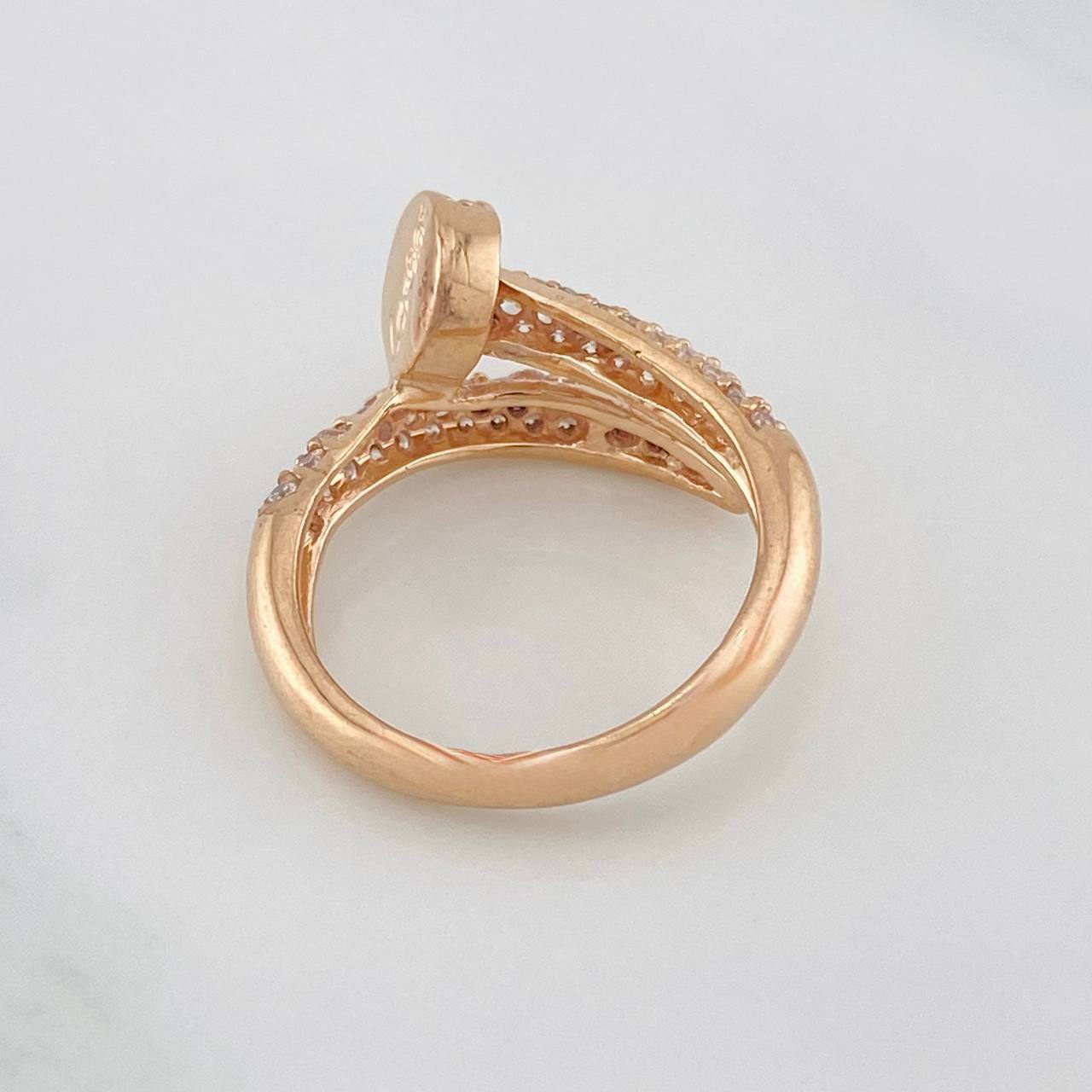 Anillo Clavo 4.55g / T6 1/2 Oro Rosa 18K