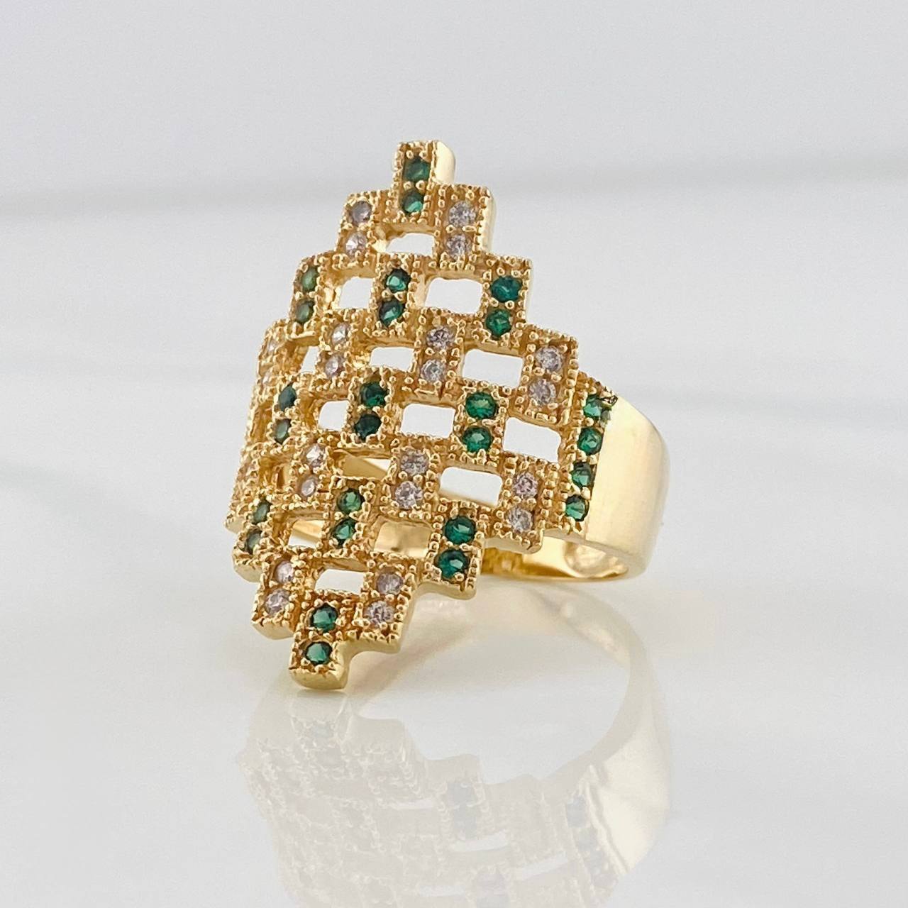 Anillo Rombo Abstracto 5.45g / T6 1/2 Oro Amarillo 18K