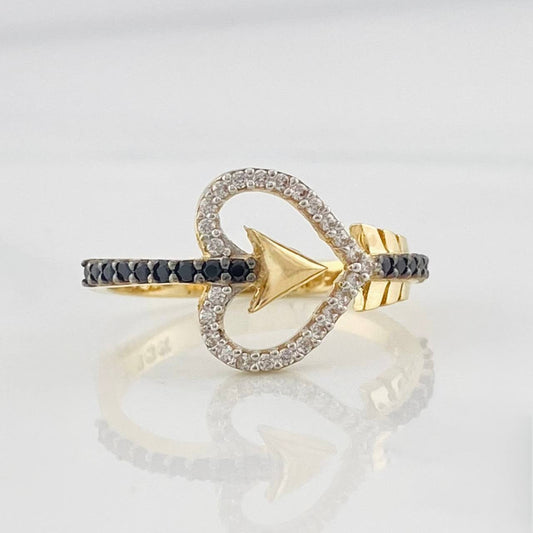 Heart Arrow Ring 2.85g / Size 7 Yellow Gold 18K