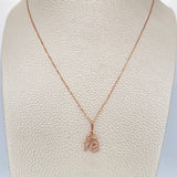 Set Cadena y Dije Veneciana + Fe 2.1gr / 18 in / Oro Rosa 18K &