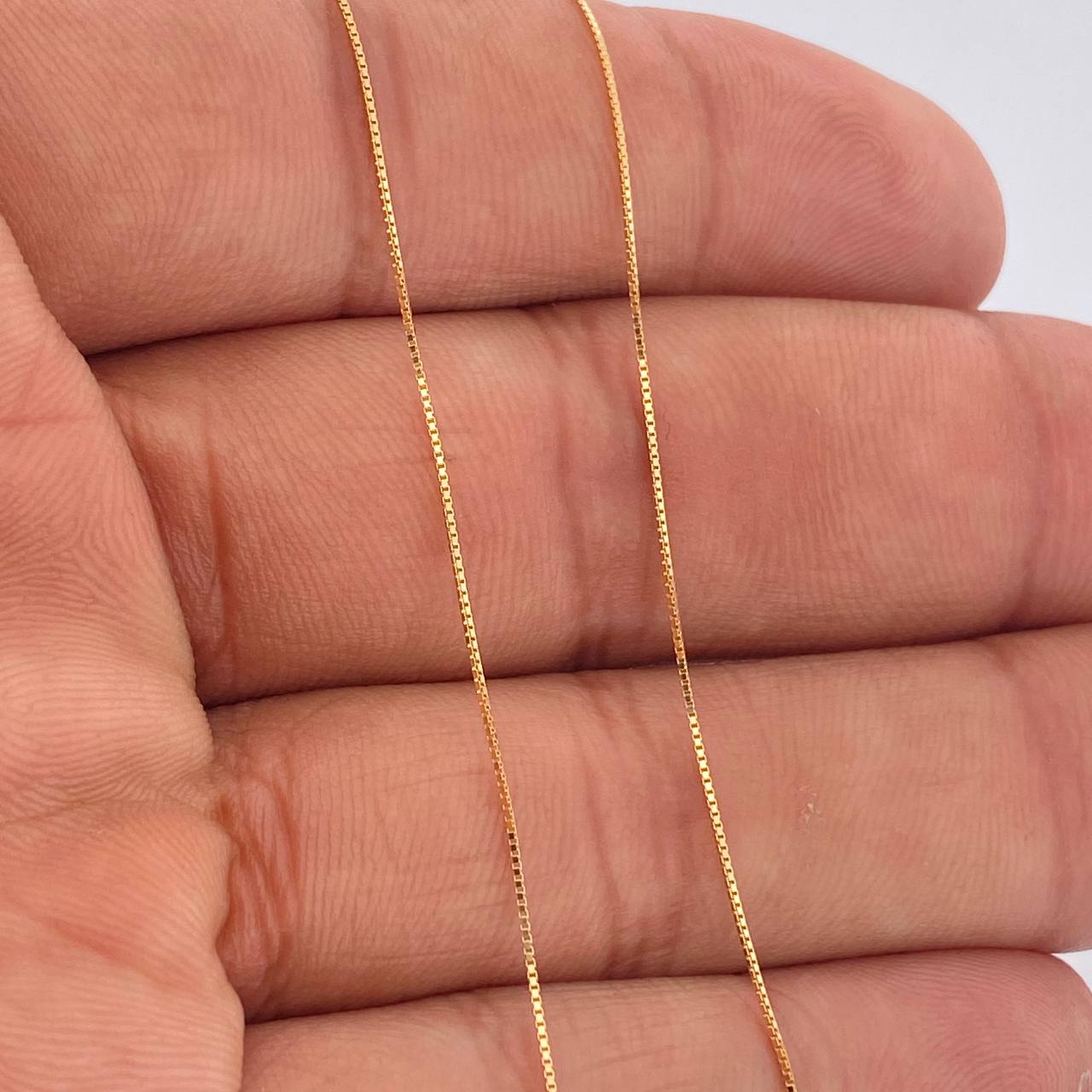 Set Cadena y Dije Veneciana + Tres Gracias 1.6gr / 17 3/4 in / Oro Amarillo 18K &