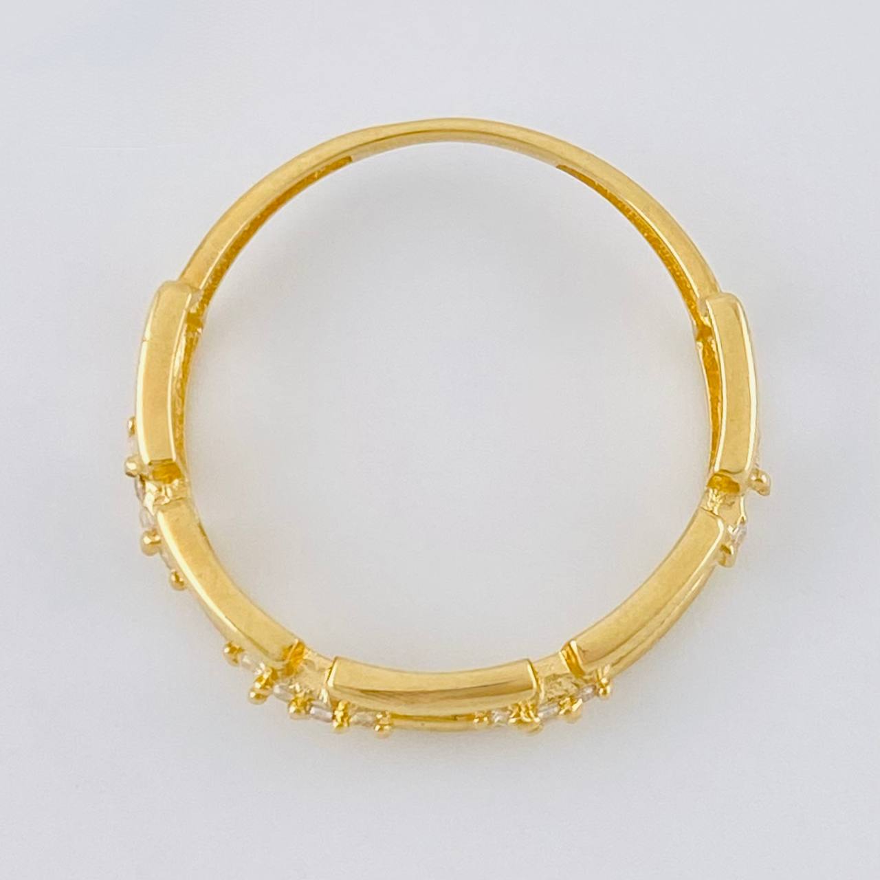 Squared Link Ring 1.55 g / T6 1/2 Yellow Gold 18K