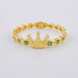 Bubble Crown Ring 1.45 g / T5 3/4 18K Yellow Gold