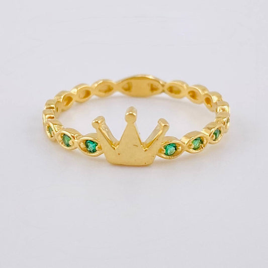 Bubble Crown Ring 1.45 g / T5 3/4 18K Yellow Gold