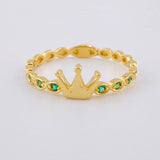 Bubble Crown Ring 1.45 g / T5 3/4 18K Yellow Gold