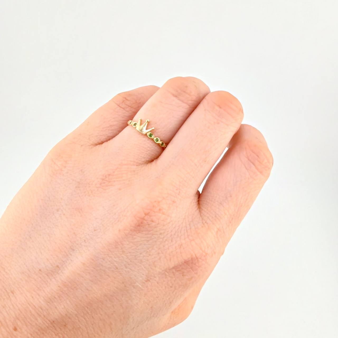Bubble Crown Ring 1.45 g / T5 3/4 18K Yellow Gold