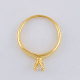 Anillo Solitario Liso 1.75 g / T6 1/4 Oro Amarillo 18K