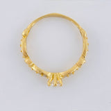 Double Bow Solitaire Ring 2 g / T7 18K Yellow Gold