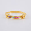 Braided Square Channel Ring 1.65 g / T7 18K Yellow Gold
