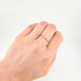 Braided Square Channel Ring 1.65 g / T7 18K Yellow Gold