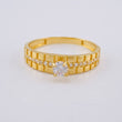 2.3 g Solitaire Ring / T6 1/2 18K Yellow Gold