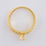 2.3 g Solitaire Ring / T6 1/2 18K Yellow Gold