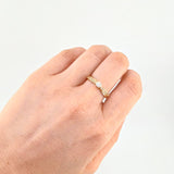 Solitaire Ring Four Prongs 1.95 g / T7 3/4 Yellow Gold 18K
