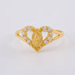 Heart Ring Virgin Guadalupe 1.65 g / T6 1/4 18K Yellow Gold