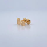 Rectangular Stud Earrings 0.55gr / 18K Gold &