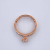 Solitaire Ring Line 2.8gr / Size 6 3/4 / 18K Gold $