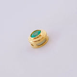 Dije Ojo Esmeralda 14pts 0.55g / 1/4 in Oro Amarillo 18K
