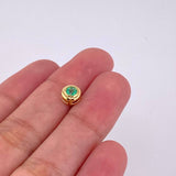 Dije Ojo Esmeralda 14pts 0.55g / 1/4 in Oro Amarillo 18K